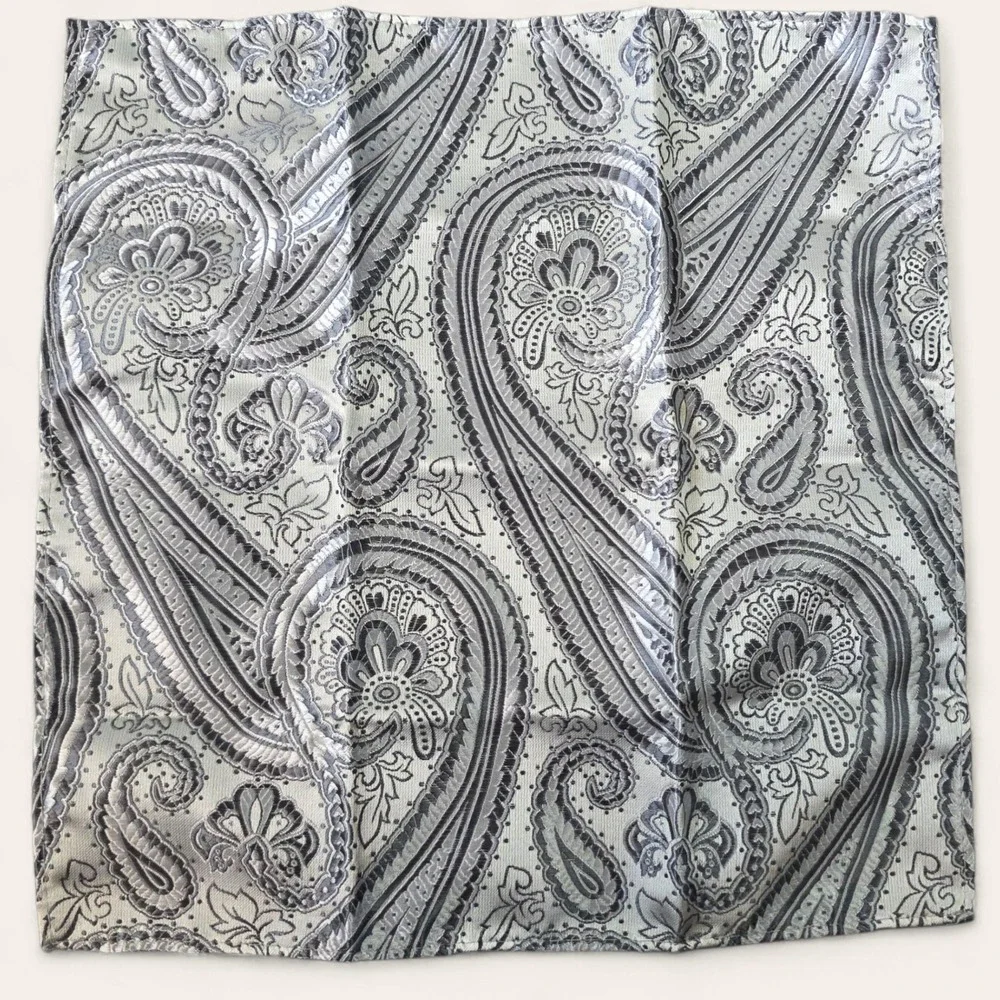 Hi-Tie & Barry Wang Mens Vest Lot 7pc Paisley Jacquard XL/L Multi Formal Wedding